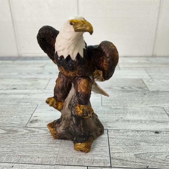 Vintage Bald Eagle‎ Figurine - 5" Ceramic Patriotic American Wildlife Statue Fig - Picture 10 of 11